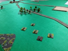 Initial attack in the centre gets moving